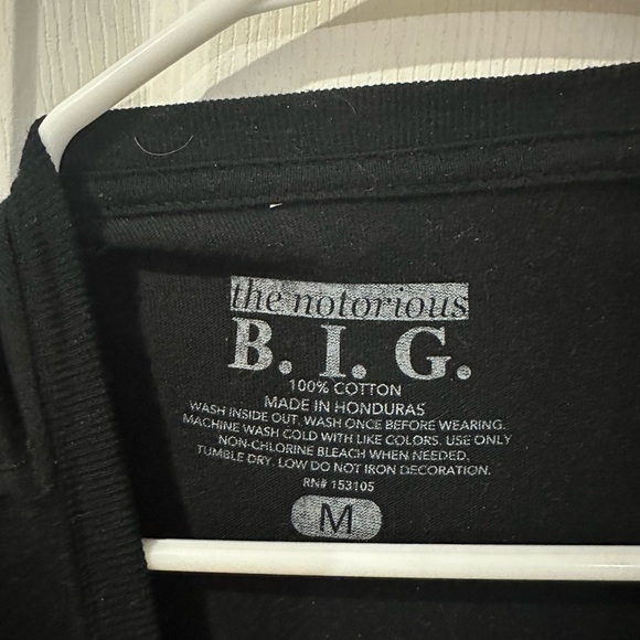 Men’s Black Biggie Graphic T-Shirt - Picture 3 of 4